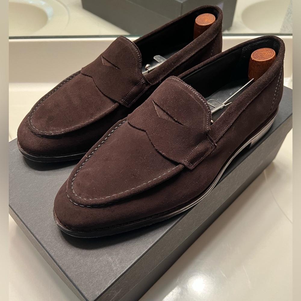 Allen Edmonds Mercer Street Penny Loafer, Dark Brown, Size 10EEE